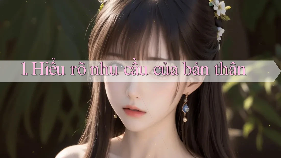 1. Hiểu rõ nhu cầu của bản thân