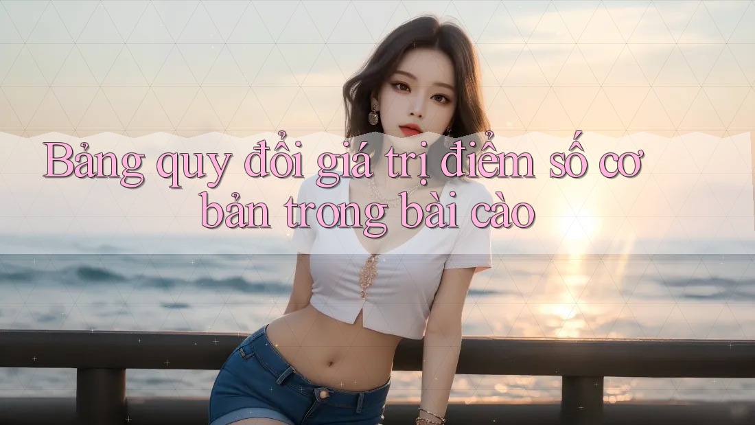 Bảng quy đổi giá trị điểm số cơ bản trong bài cào Bảng quy đổi giá trị điểm số cơ bản trong bài cào