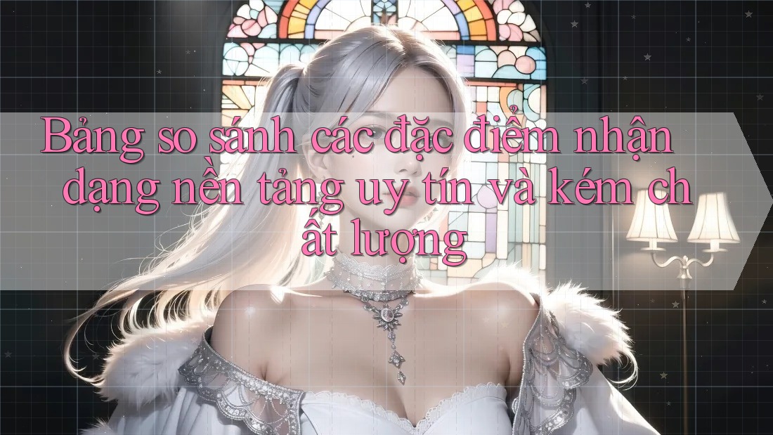 Bảng so sánh các đặc điểm nhận dạng nền tảng uy tín và kém chất lượng Bảng so sánh các đặc điểm nhận dạng nền tảng uy tín và kém chất lượng