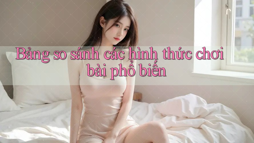 Bảng so sánh các hình thức chơi bài phổ biến