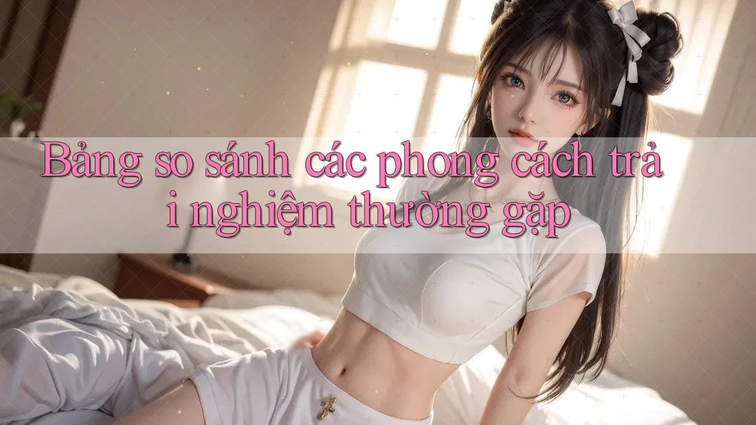 Bảng so sánh các phong cách trải nghiệm thường gặp Bảng so sánh các phong cách trải nghiệm thường gặp