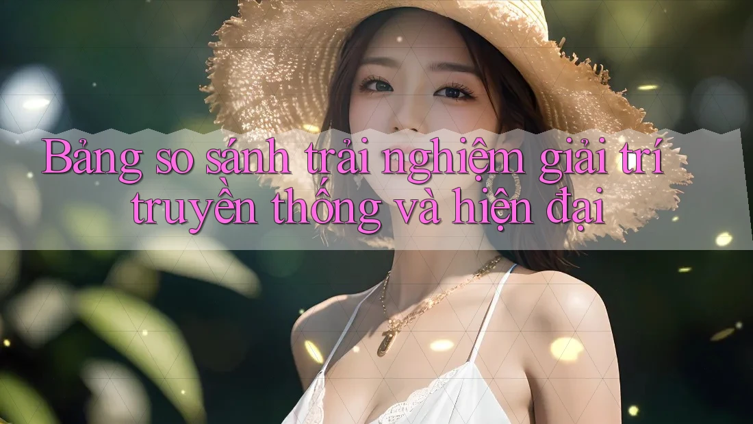 Bảng so sánh trải nghiệm giải trí truyền thống và hiện đại