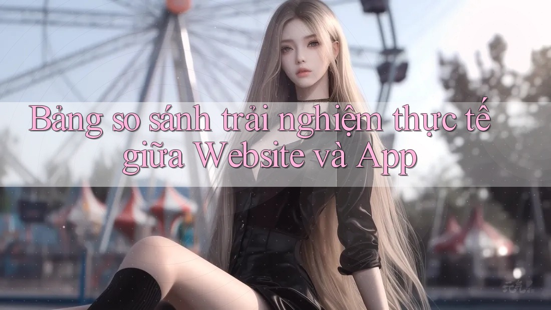 Bảng so sánh trải nghiệm thực tế giữa Website và App