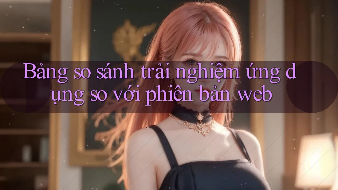 Bảng so sánh trải nghiệm ứng dụng so với phiên bản web