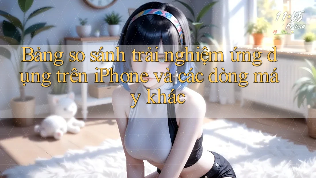 Bảng so sánh trải nghiệm ứng dụng trên iPhone và các dòng máy khác