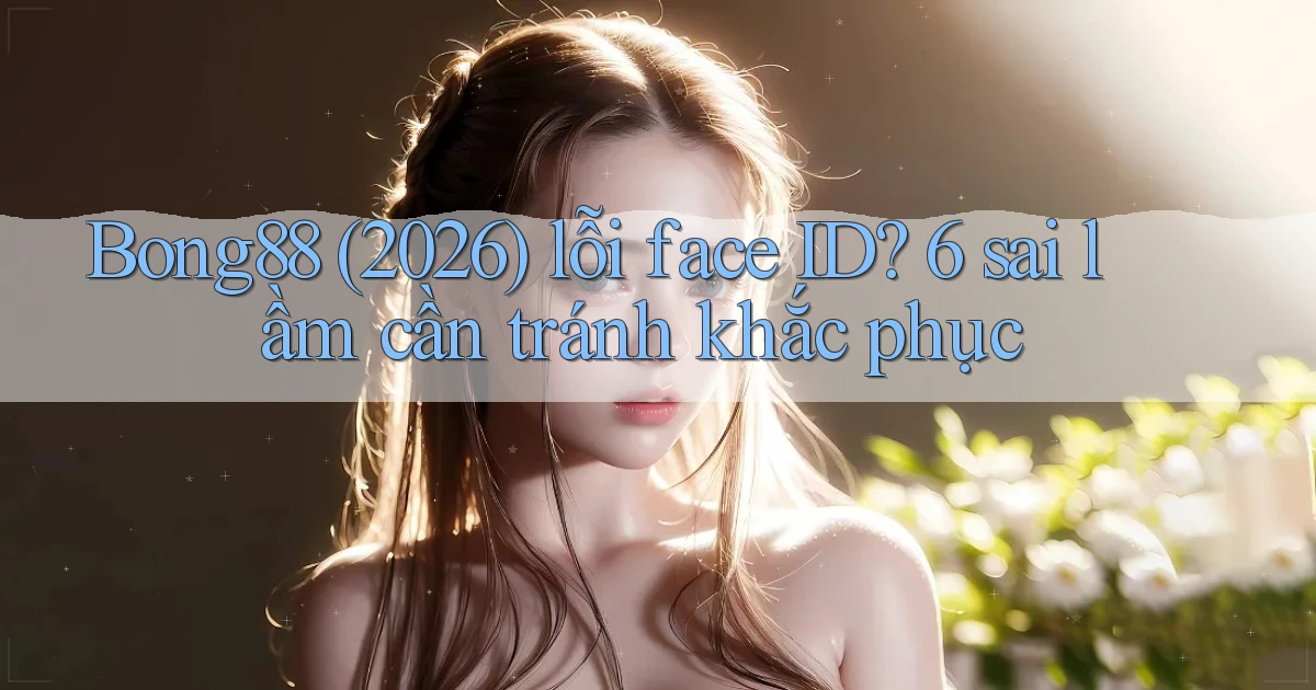 Bong88 (2026) lỗi face ID 6 sai lầm cần tránh khắc phục