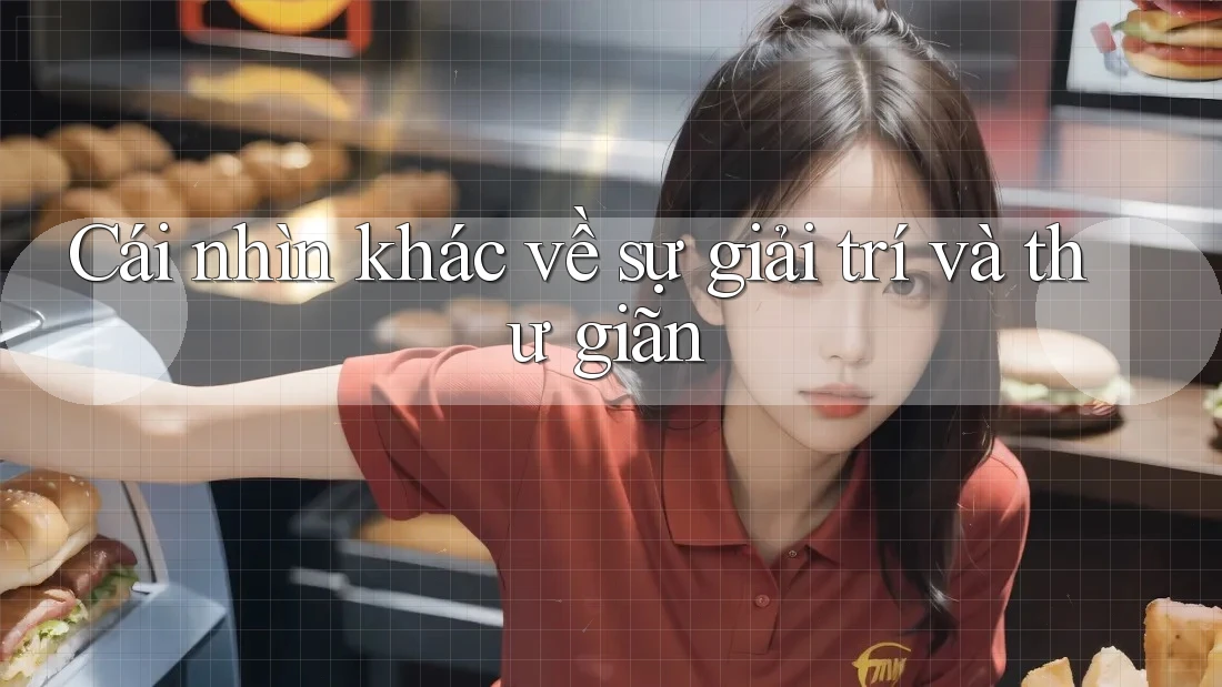 Cái nhìn khác về sự giải trí và thư giãn