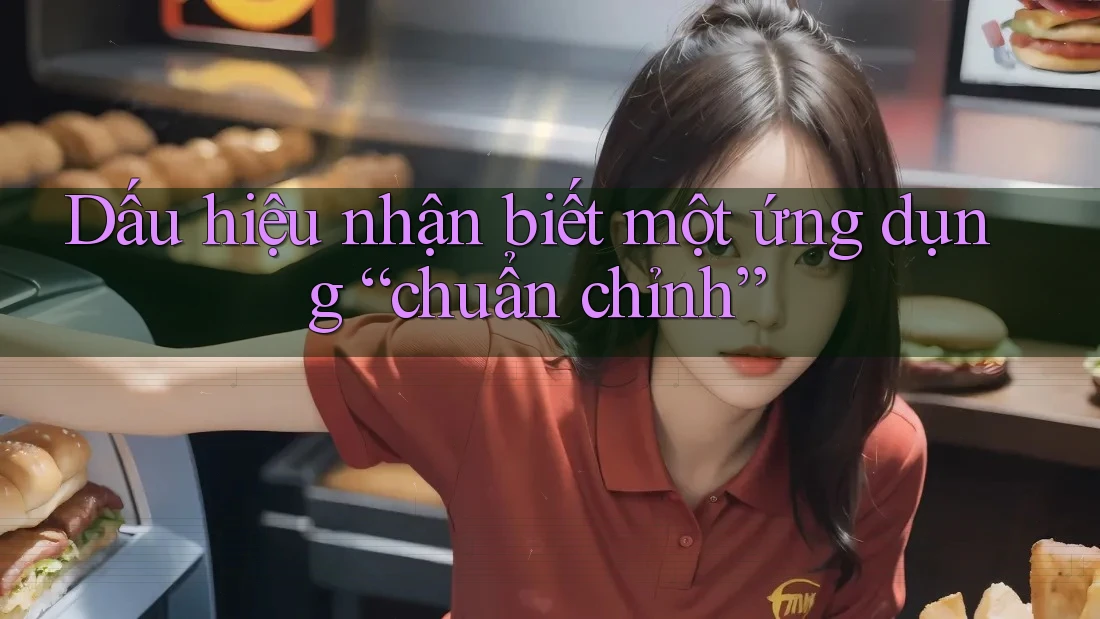 Dấu hiệu nhận biết một ứng dụng “chuẩn chỉnh” Dấu hiệu nhận biết một ứng dụng “chuẩn chỉnh”