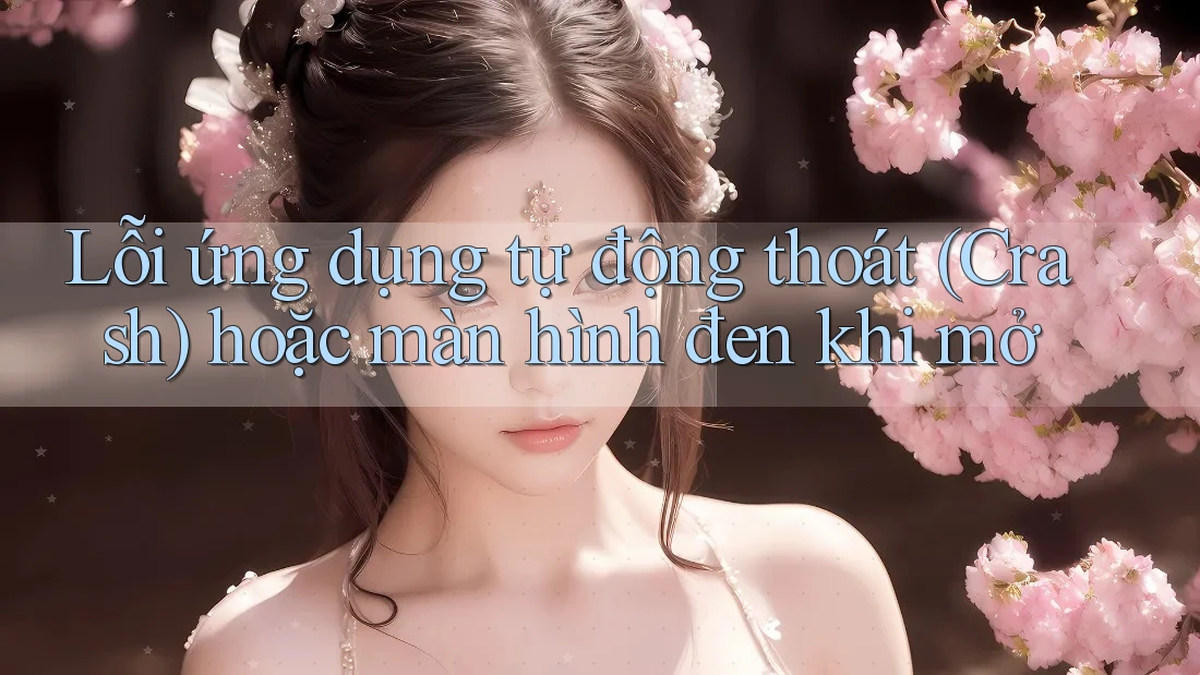 Lỗi ứng dụng tự động thoát (Crash) hoặc màn hình đen khi mở