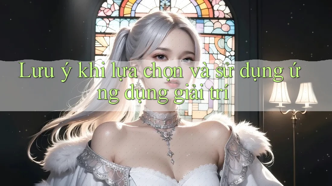 Lưu ý khi lựa chọn và sử dụng ứng dụng giải trí