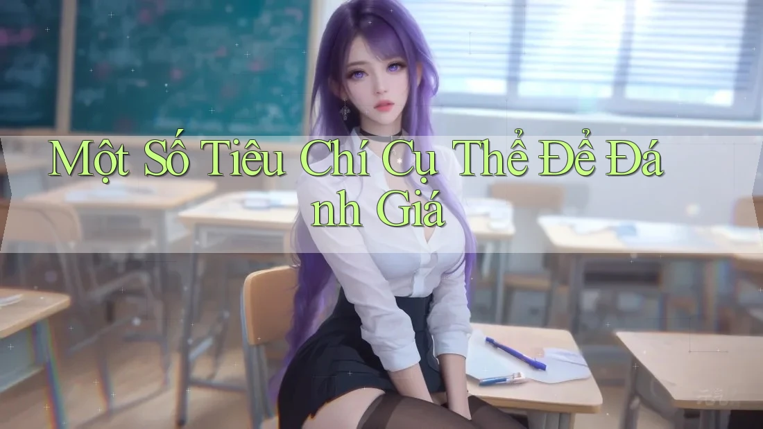 Một Số Tiêu Chí Cụ Thể Để Đánh Giá Một Số Tiêu Chí Cụ Thể Để Đánh Giá