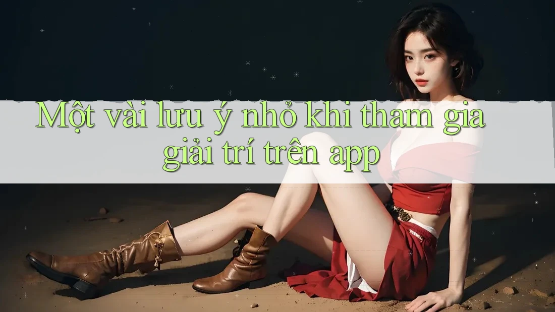 Một vài lưu ý nhỏ khi tham gia giải trí trên app Một vài lưu ý nhỏ khi tham gia giải trí trên app