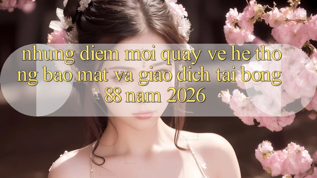 Những Điểm Mới Quay về Hệ thống Bảo Mật Và Giao dịch Tại Bong88 Năm 2026