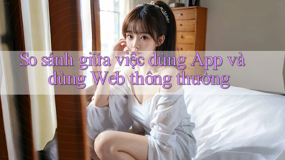 So sánh giữa việc dùng App và dùng Web thông thường