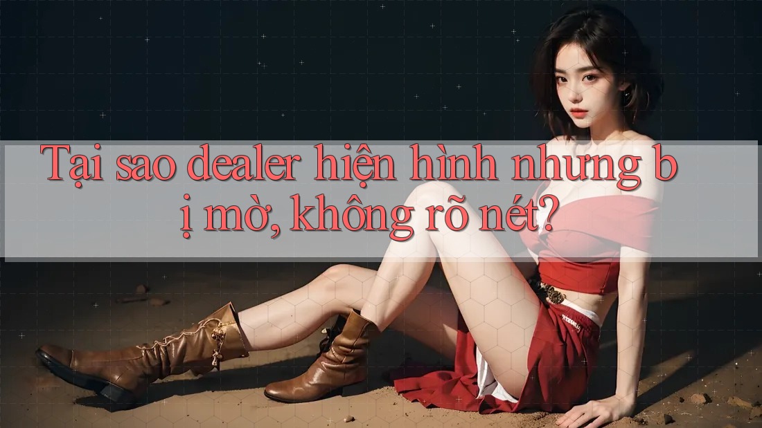 Tại sao dealer hiện hình nhưng bị mờ, không rõ nét?