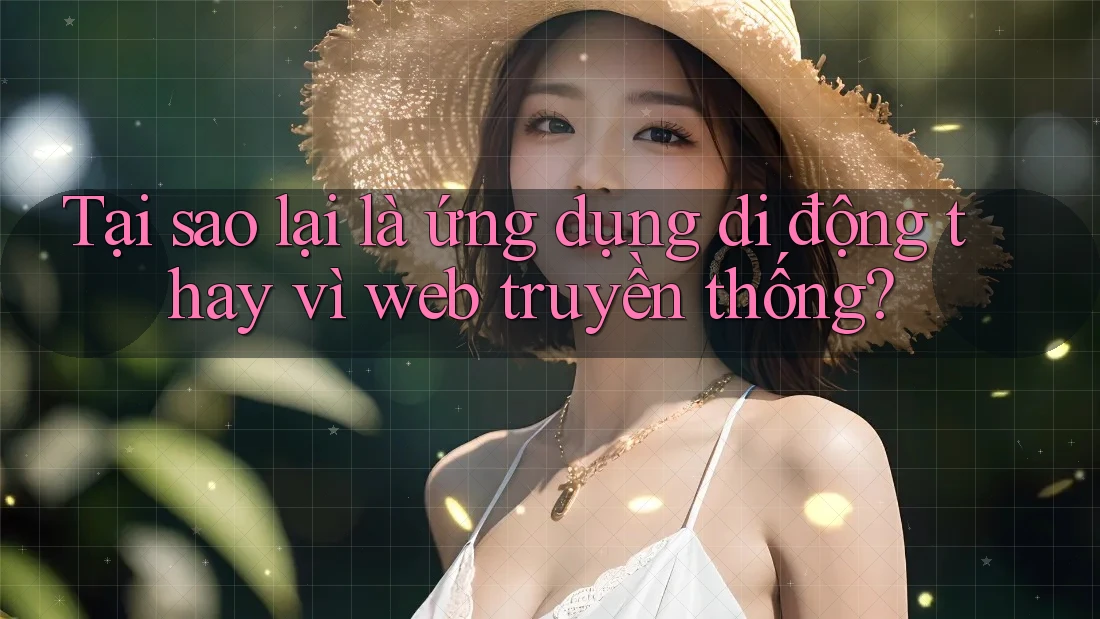 Tại sao lại là ứng dụng di động thay vì web truyền thống?
