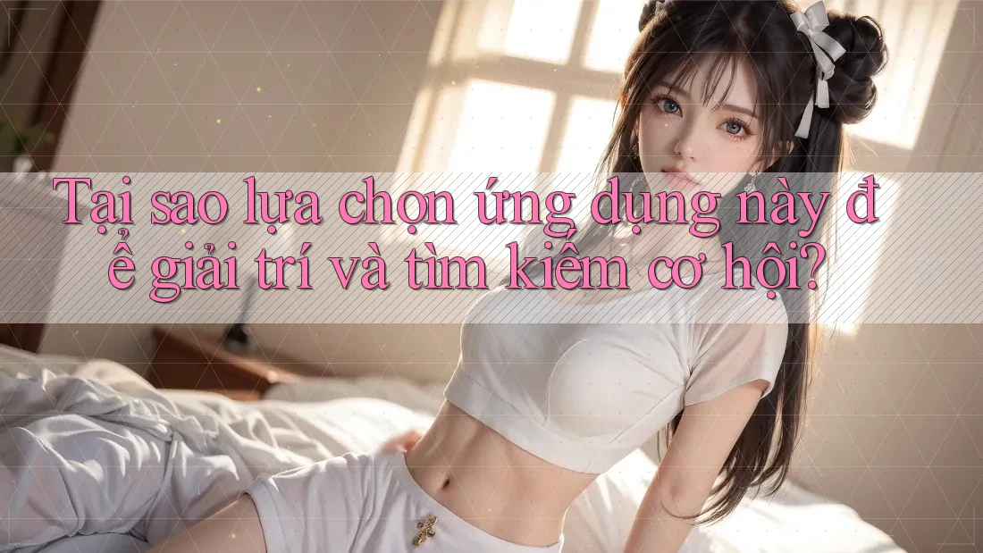 Tại sao lựa chọn ứng dụng này để giải trí và tìm kiếm cơ hội?
