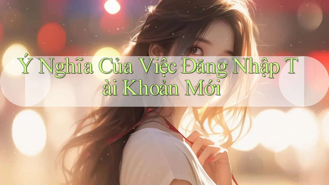 Ý Nghĩa Của Việc Đăng Nhập Tài Khoản Mới